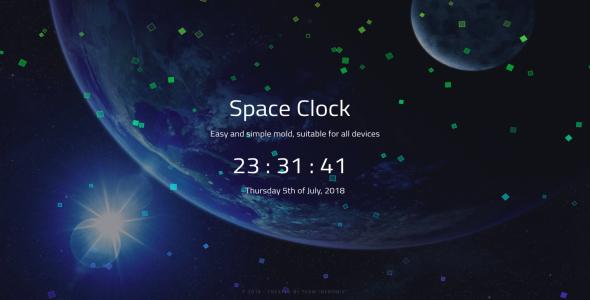Space Clock | get your live time  from space